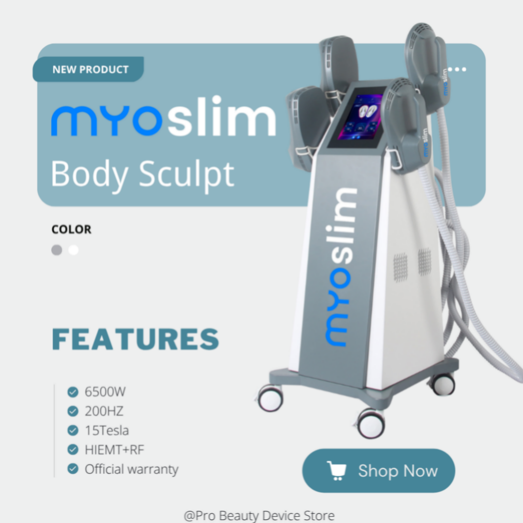 EMS Body Sculpt 6500W Myoslim Machine for Body Shaping HIEMT RF Muscle Stimulation Slimming Equipment