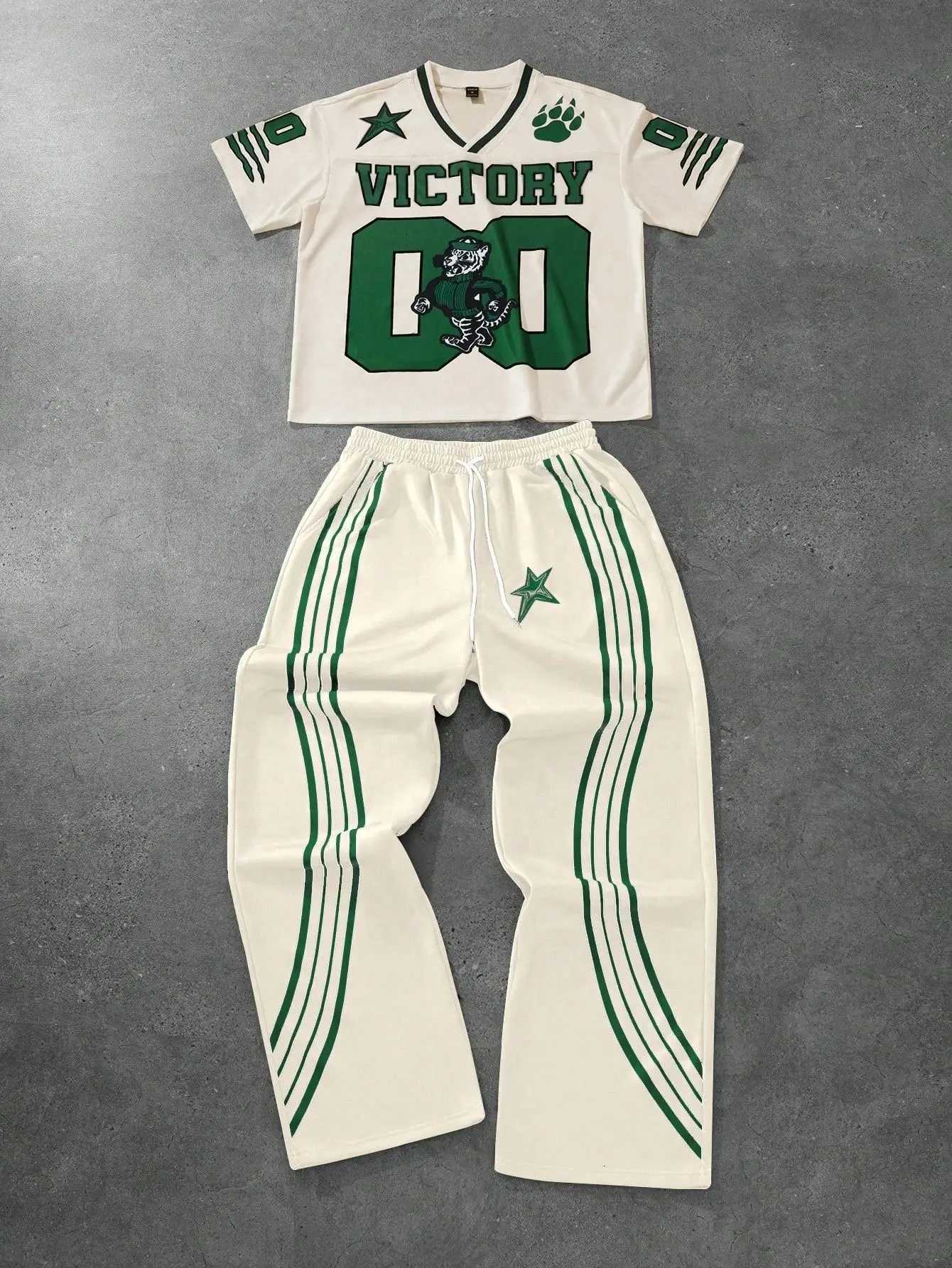 Sale Men's Tracksuits Hot Men's and Women's Short Sleeved Pants 2-Piece Set with Letter Printing Simple Quick Drying T-Shirt Pants Ca