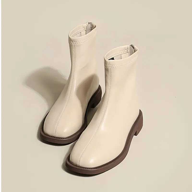 Designer Women's 2025 Boots JIANBUDAN Fashion Chelsea Boots Microfiber Leather Comfortable Autumn Short boots Women winter Plush Ankle Boots J2