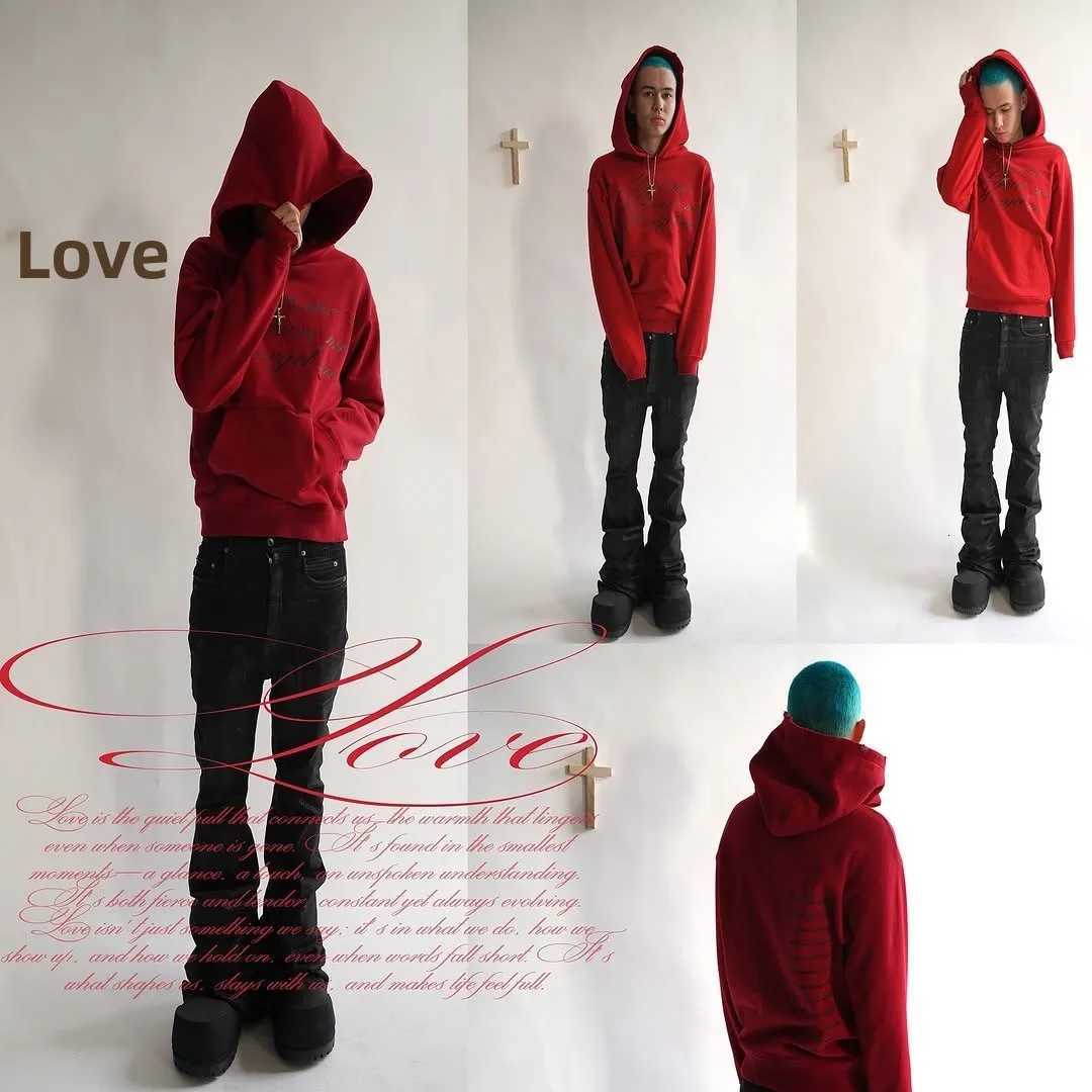 Dark Sweatshirts Men's Punk Hoodies Print Long Sleeve Hoodie Sweatshirt Street Style Y2K Trendy Ins Overhead Jacket for Youth Cotton Polyester