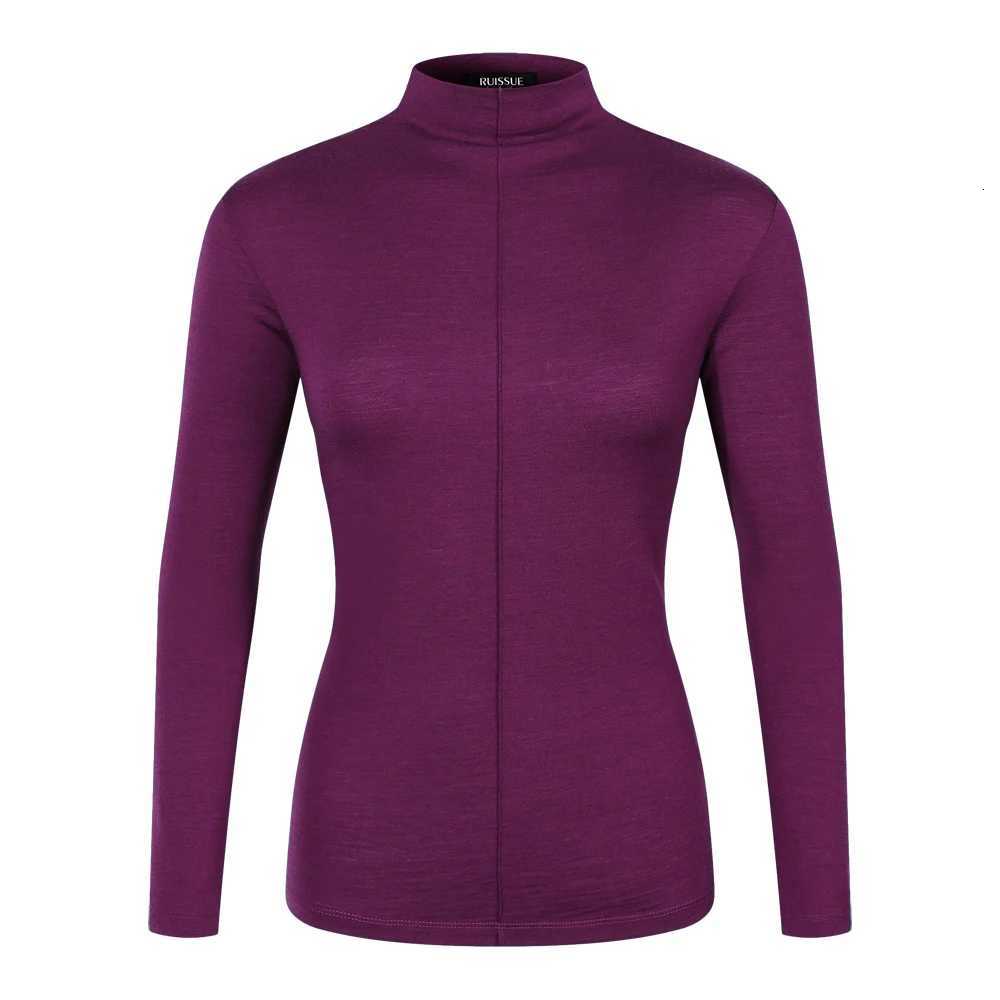 Underwear Women's Thermal 100% Merino Wool Base Layer Women Merino Wool Long Sleeve Mock Turtleneck Top Shirts Women Thermal Underwear Wicking