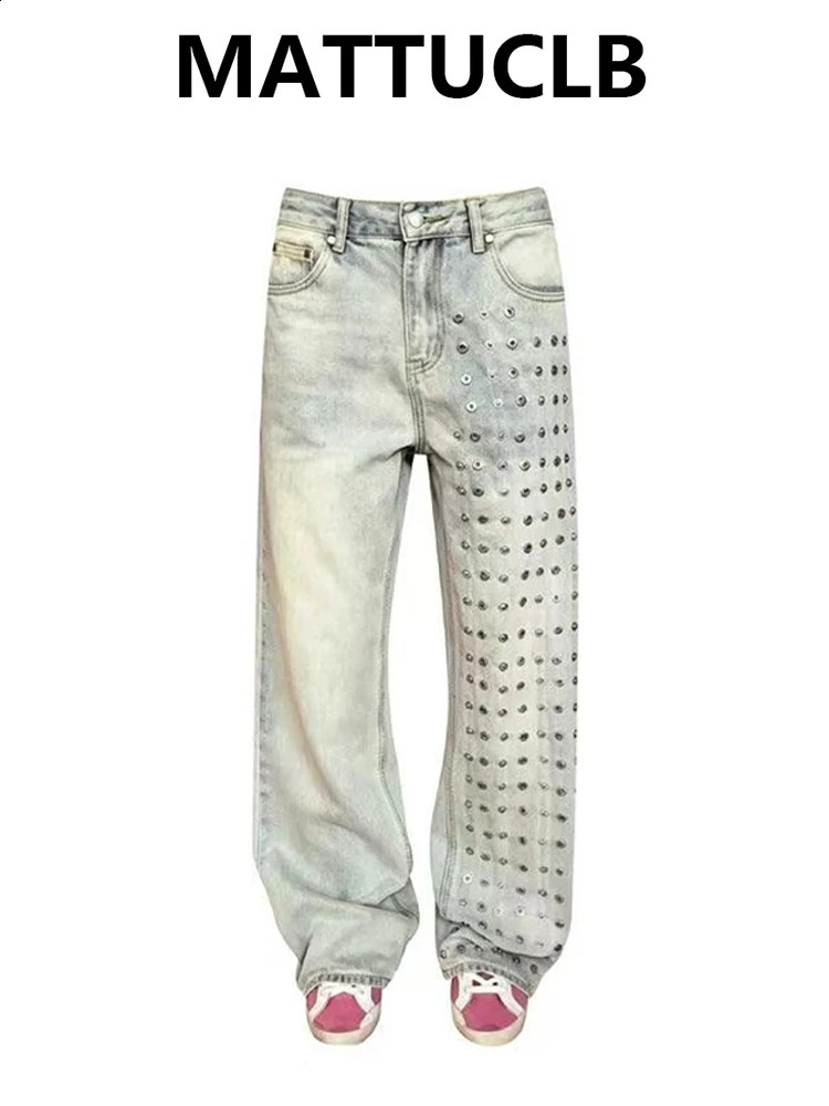 Women's Jean er Baggy Denim Pants Y2K Japanese Harajuku Wide Fit American Retro Punk Goblin Core Long Trousers 260921