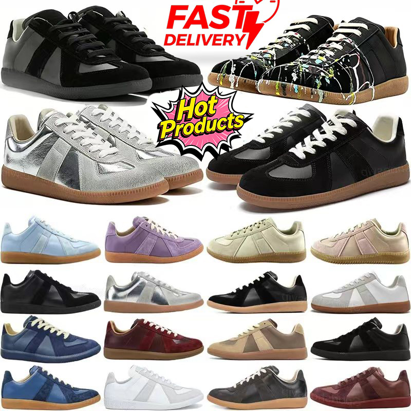 Designer shoes Army Trainer margielalies gats Black Gum MM6 Sneakers White Grey painter Nude Shoes Men Women Casual Shoe margela gats Mens Womens Ou