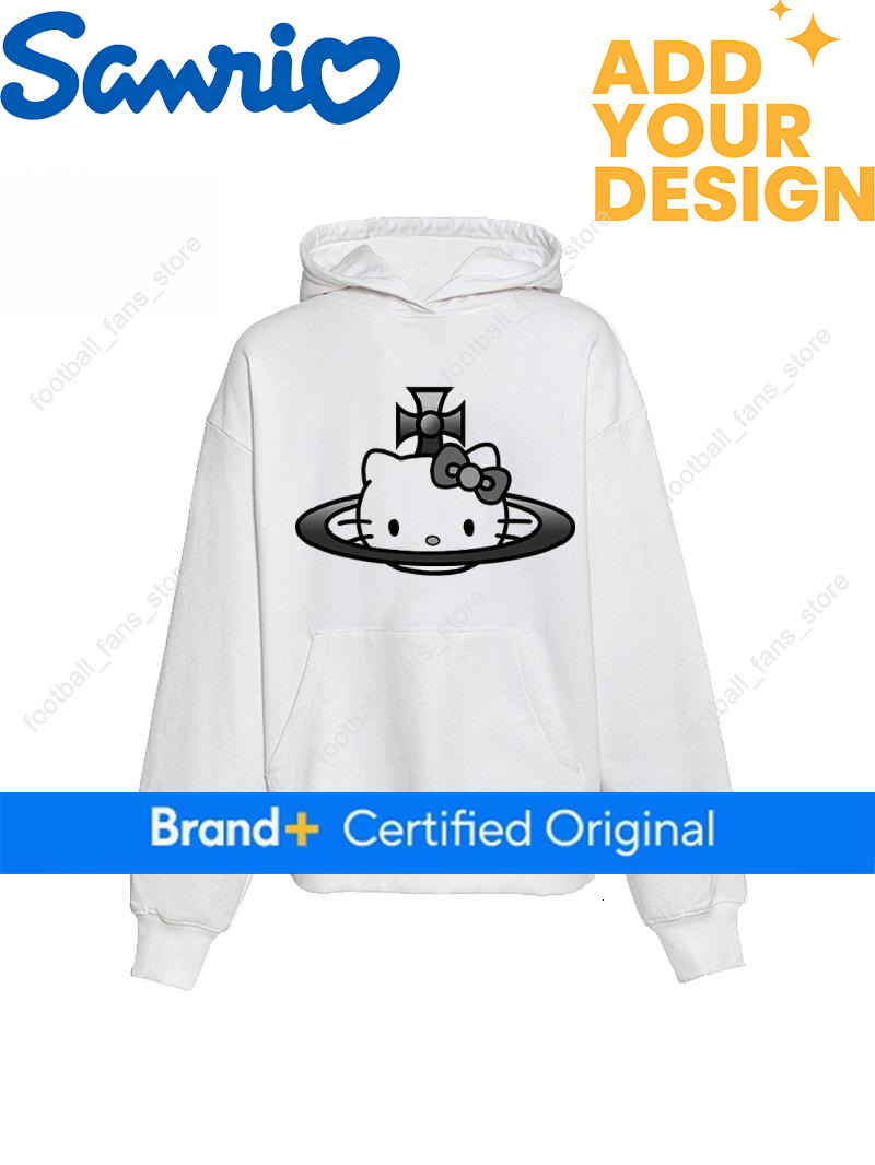 2026 Saturn HelloKitty Long Sleeve Couple Style KT Cat Trend Brand Autumn Winter Men's and Women's Hoodie Ins Y2k d4