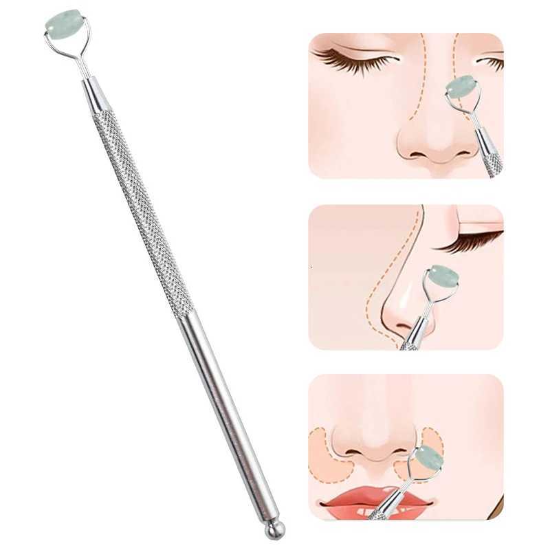 Massager Eye Anti Wrinkle Face Natural Jade Roller Guasha Skin Scraper Facial Set Facial Stone Firming Face Anti-Aging Puffy Eyes Massager N260921