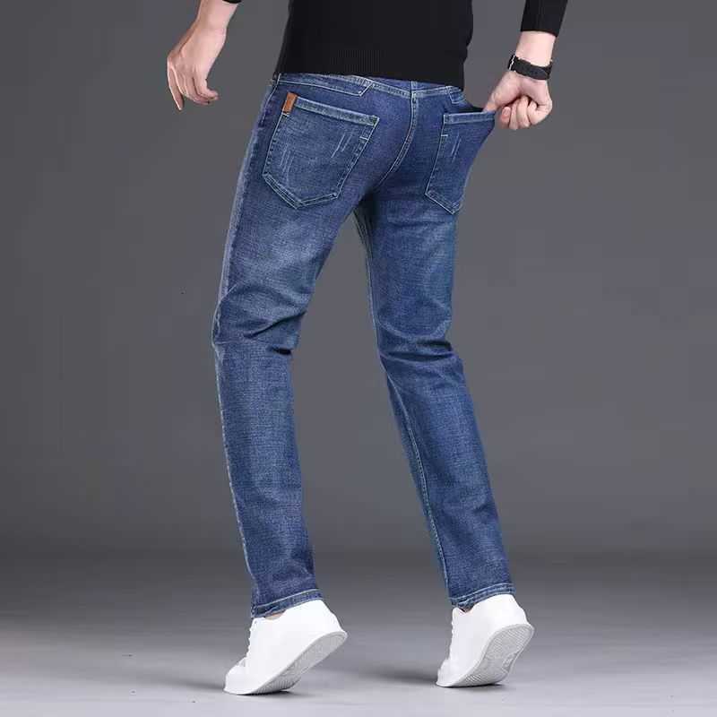 2024 Men's Jeans Men's Denim Jeans Thin Summer Straight Business Soft Fashion New High Quality Pants New Arrivals Dropship OL Work Trouser