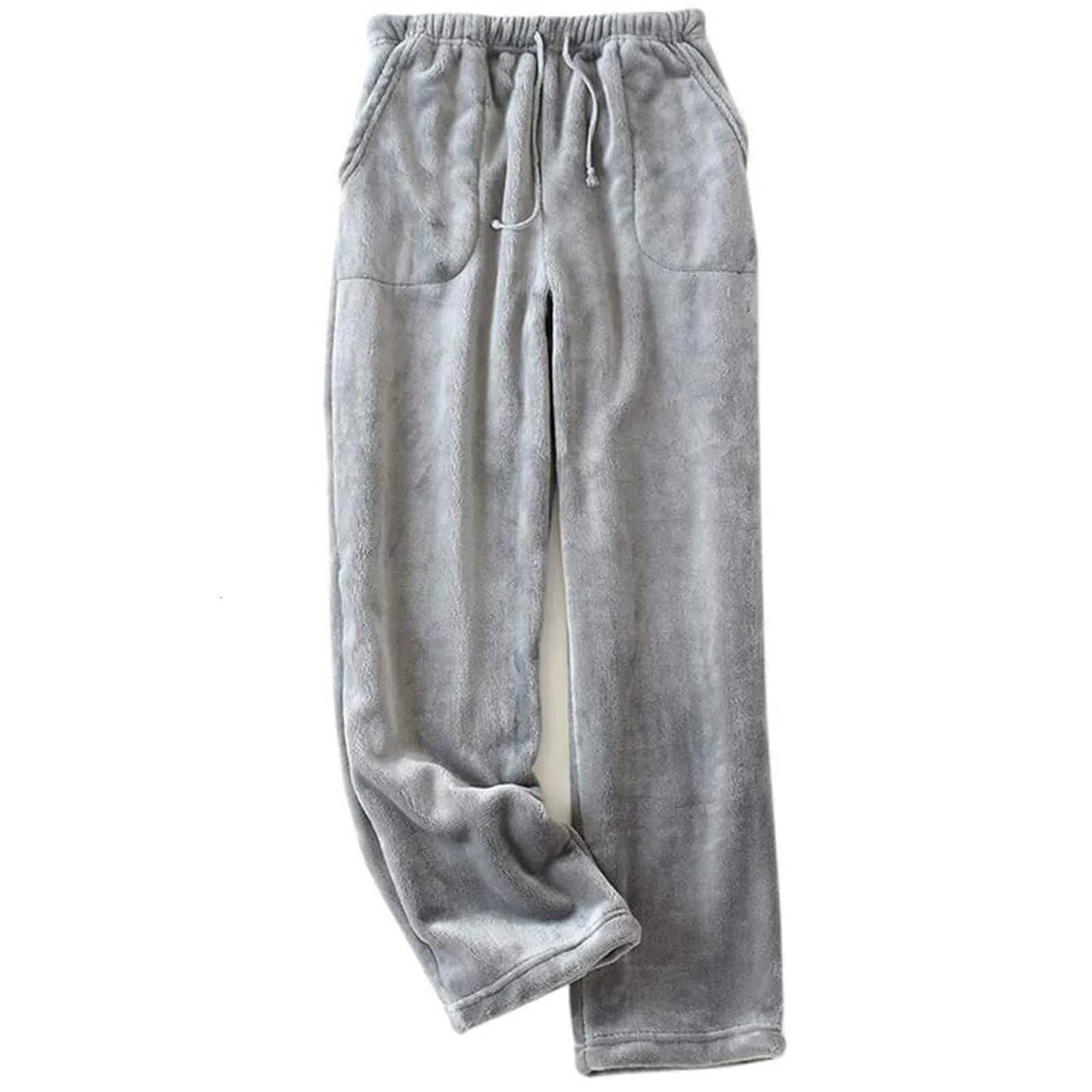 Underwear Women's Thermal Women's Long Fleece Lined Warm Soft Pyjama Bottoms Solid Color Wide Leg Comfortable Thermals Trousers Plush Home