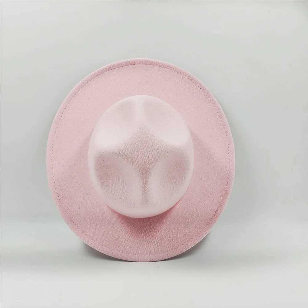 Bucket Wide Brim Hats Hats 2024 Ranger Hat High Top Fedora Hat For Men Women British Vintage Style Hat Belt Accessory Jazz Party Stage Big Brimmed H