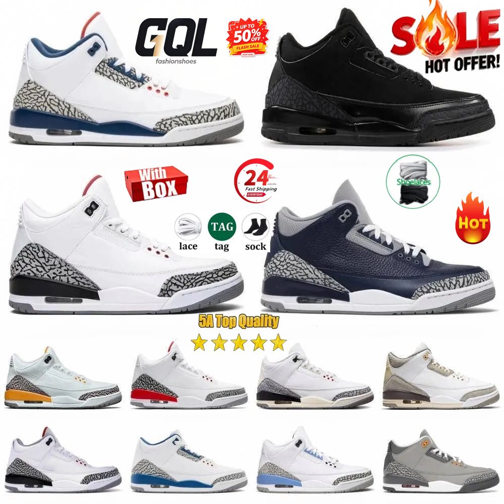 Designer 3S True Blue Basketball Shoes Trainers Women 3s Black Cat White Cement Hall Of Fame Fire Red Pure Money Outdoor Sports Lucky Green Cardinal