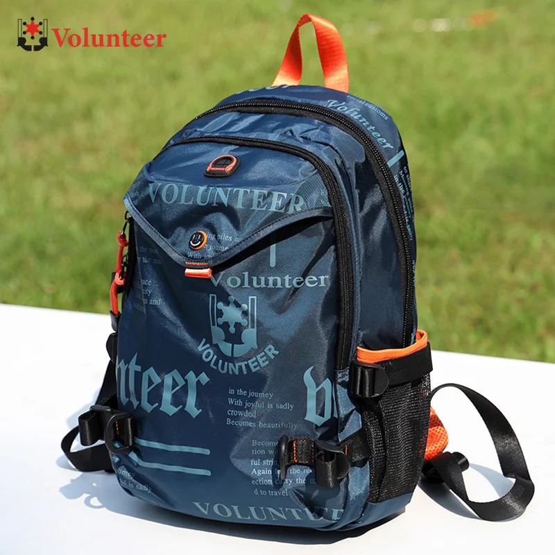 VOLUNTEER Travel Backpacks for Men Fashion Hiking Cycling Multifinonal Backpack Man Casual Waterproof Oxford Bags 151824A 260922
