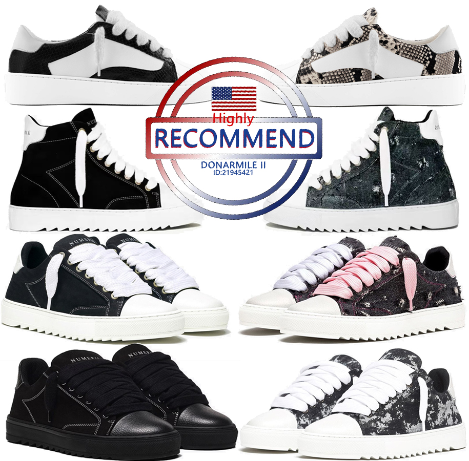 Top qualité luxe femmes hommes Numeris Atelier formateurs chaussures de sport embout en cuir épais semelle en caoutchouc toile coureur sport flex
