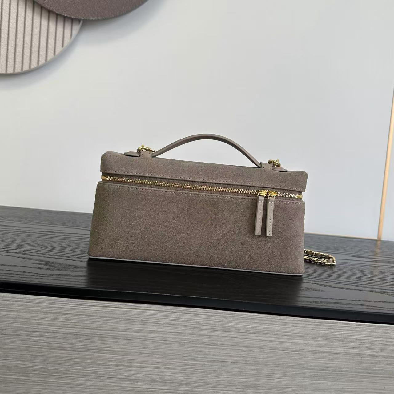 12A Top Quality makeup bag vanity bag makeup designer makeup bag toiletry bags designer cosmetic bag suede with the box 030