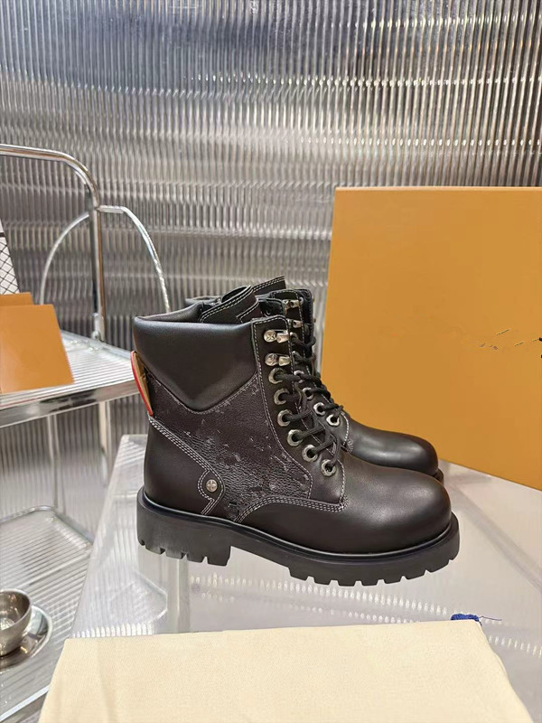 Martin Boot British Style Black Martin Boots Mens Cool Side Zipper Work Clothes Motorcycle Boots Thick Sole High Top Shoes Fashion Boots 2 0912