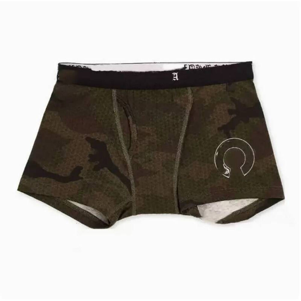 Chrome Men Hearrt Underwear Designer Boxers Men Trendy Sanskrit Print Horseshoe Cotton Boxer Briefs Comfortable Breathable Crosses Pattern Crome Und