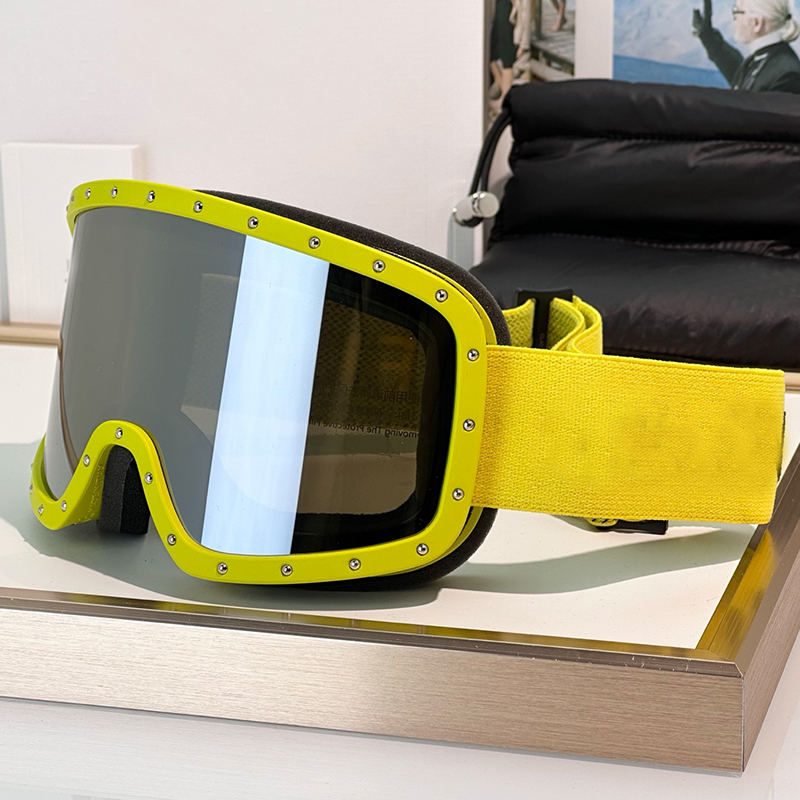 Designer Womens Mens Fashion Rivet Ski Goggles Luxury snowboard skiing riding goggles Winter outdoor sports skiing windproof and fog proof UV400 sun