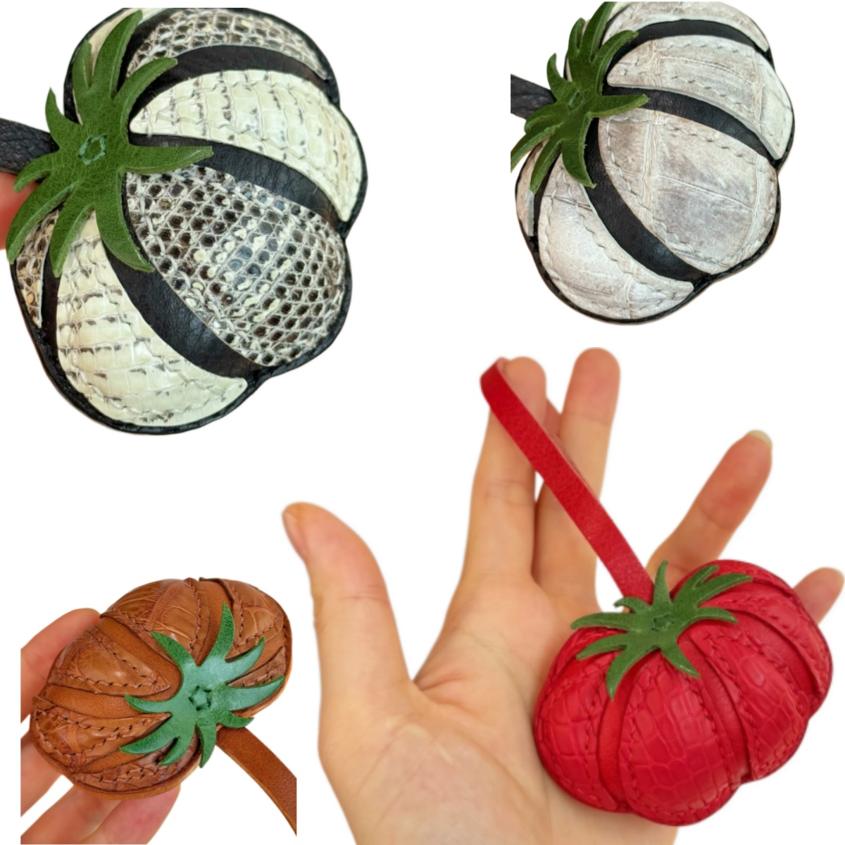 Portachiavi di lusso con ciondolo per borsa piccola per pomodoro, ciondoli squisiti fatti a mano, zaino carino, borse da donna, accessori, borsetta,