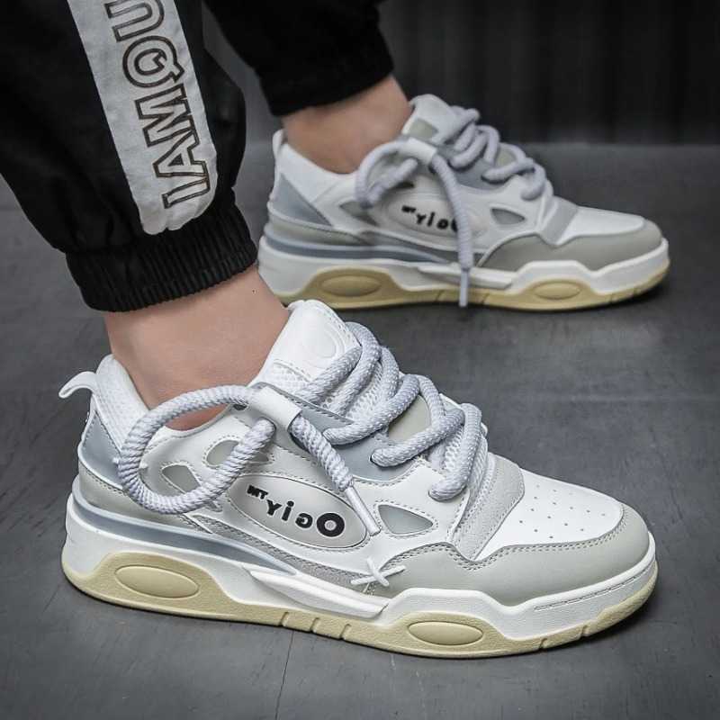 Sports Casual Shoes Thick Soled Shoes 2024 Autumn Casual Breathable Sports Vulcanized Shoes Couple's New Flat Bottomed Non Slip Women's Sh