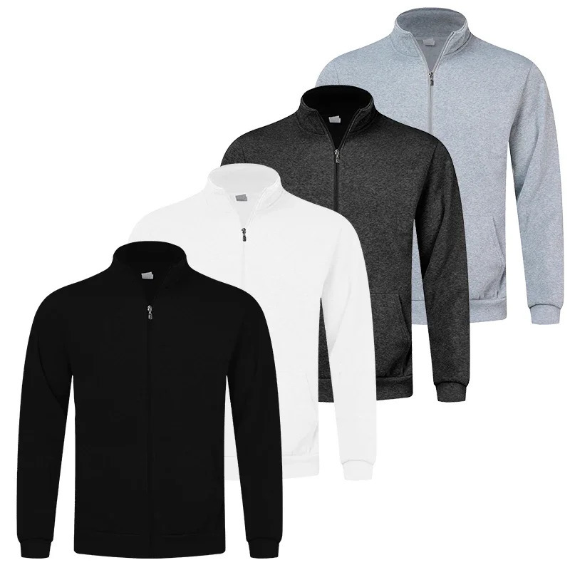 Men's Thermal Fleece Jacket Cozy Wind Resistant Full Zip Coat with Pockets Ideal for Outdoor Workouts and Hiking 260922