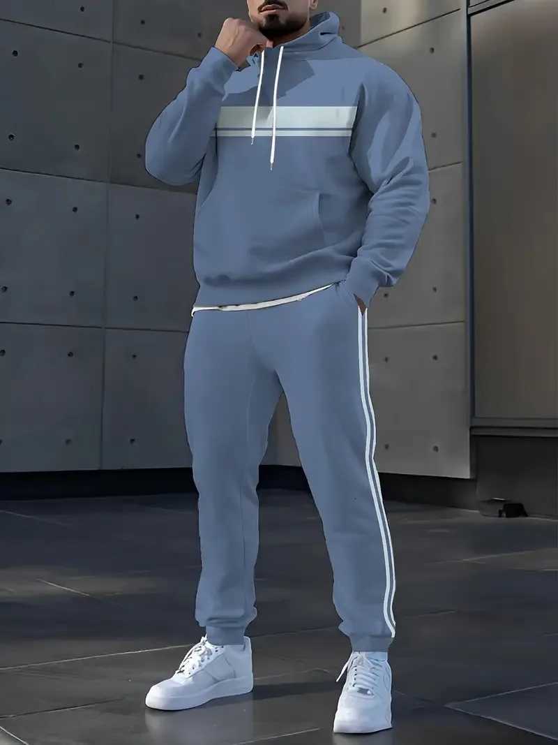 Tracksuits The new Men's men's set for Spring and Autumn 2025 features a casual fashionable comfortable and soft 3D pattern print J260921
