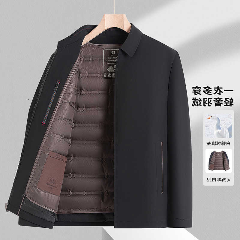 2 Parkas Men's IN Down 1 With Detachable Liner Winter Warm Down Jacket Men White Duck Down Coats For Man Outerwear JK-192 C260922
