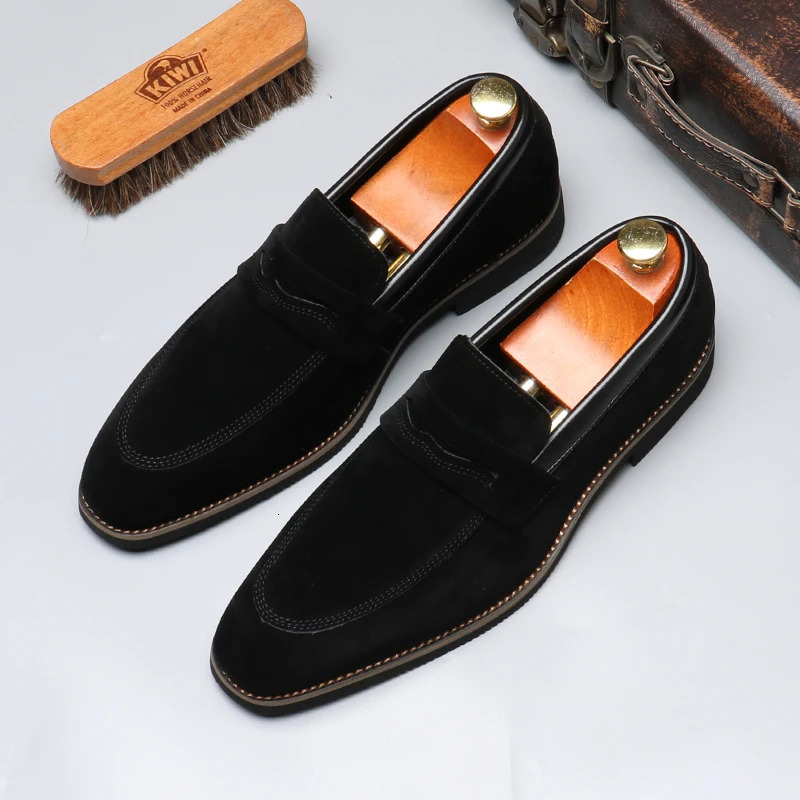 Men's Casual Business Shoes Mens Classic British Style Penny Loafers Moccasins Fashion Party Wedding Flats for Men 260922
