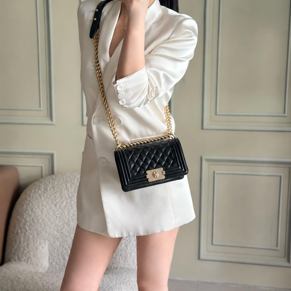 Quilted Flap Bag Pebbled Cowhide Chain Shoulder Crossbody Purse Vintage Daily Commute Top-Tier Designer New Arrival