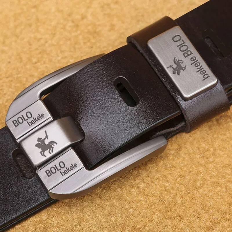 100% Genuine Leather Belt for Men Luxury Brand Designer High Quality Alloy Pin Buckle Belts Jeans Business Cowskin Male Waistban 26L0922