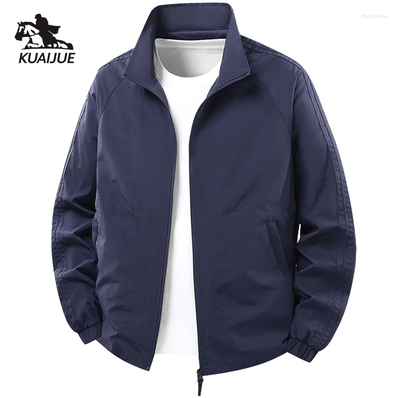 Jacket Men's Spring Autumn Men Solid Color Jackets Casual Coat Business Coats Size M-4XL 5XL 2619