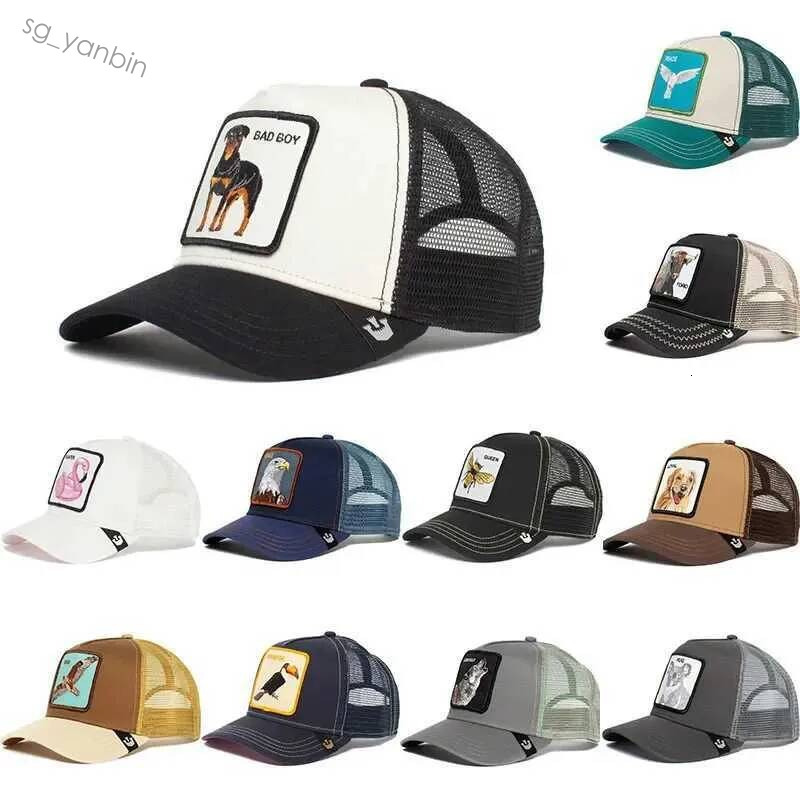 Mode Animaux Dessin Animé Broderie Casquettes De Baseball Hommes Femmes Snapback Hip Hop Été Respirant Maille En Plein Air Soleil Gorras Chapeau