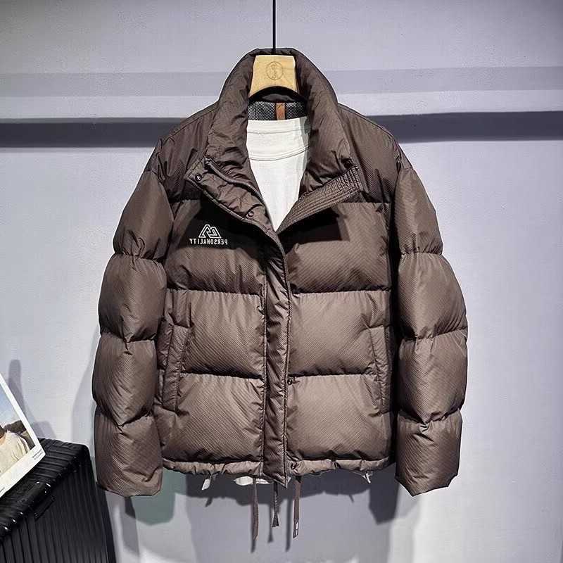 Autumn Parkas Men's Winter Down Stand Up Down Jacket For Men High Street Loose Windproof Keep Warm White Duck Down Jackets And Coats C260922