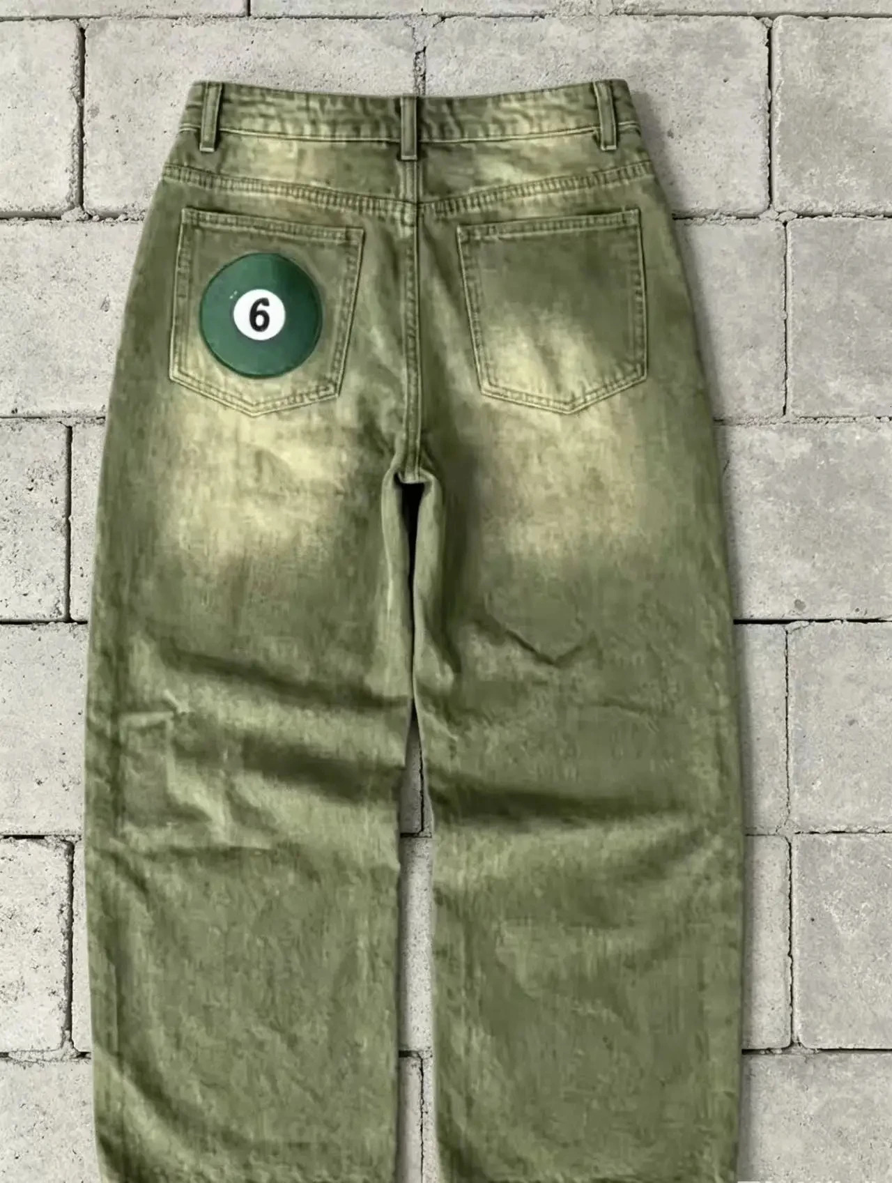 Y2K moda uomo europea e americana pantaloni casual in difficoltà hiphop goth jeans pantaloni dritti abbigliamento uomo 260922