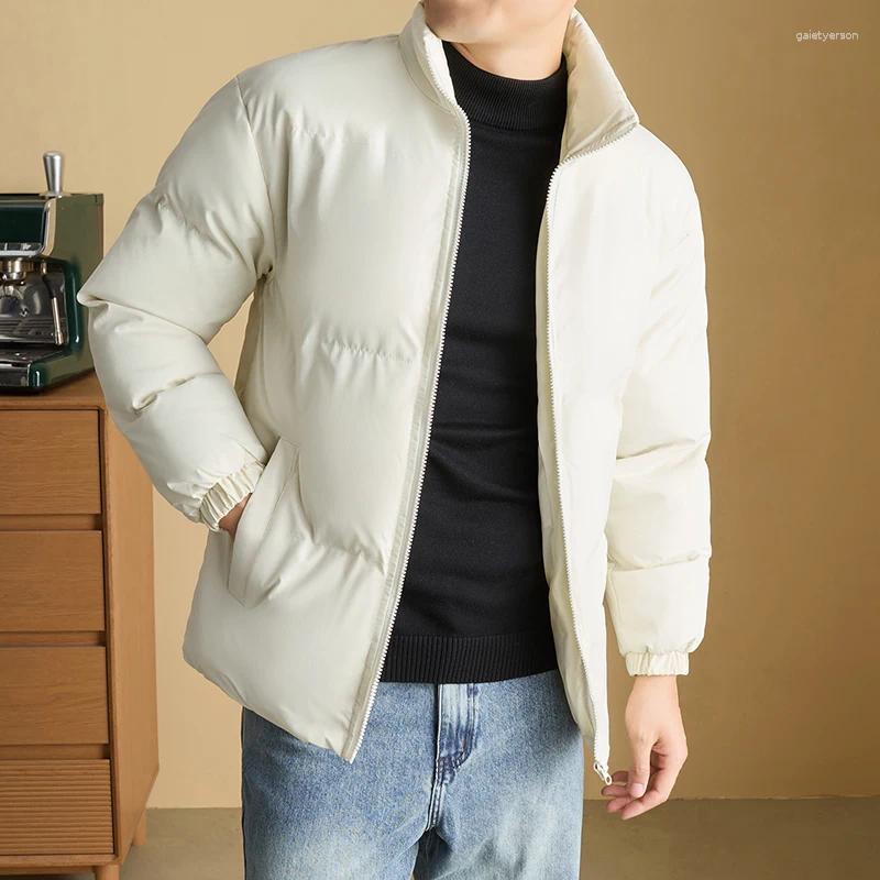 Fashionable Winter Men's Breadcoat And Cotton Jacket Extra Thick With Padding Solid Color College-Style Couple's Clothing
