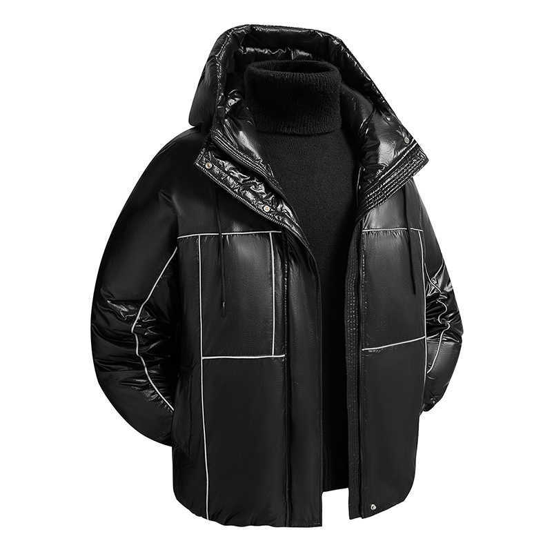 Casual Men's Down Hooded Parkas Duck Down Jackets 2025 Winter Men's Windproof Waterproof Warm Puffer Coats Outwear Thicken Top Parkas Clot