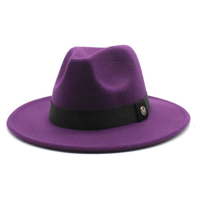 Hats Wide Brim Hats Bucket NEWWool Fedora Hat For Women Men Winter Autumn Fashion Church Jazz Hats Viking British Flat Brim Felt Hat Outdoor Casual