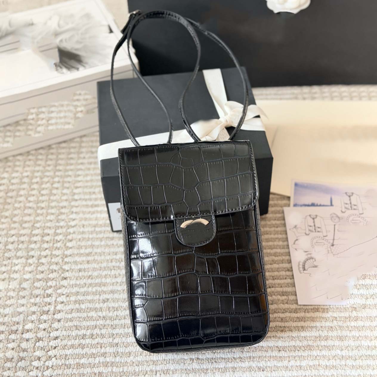 borsa per cosmetici borsa per cosmetici firmata borsa per specchi mini borsa per il trucco con borsa a tracolla borsa da donna piccola borsetta alla