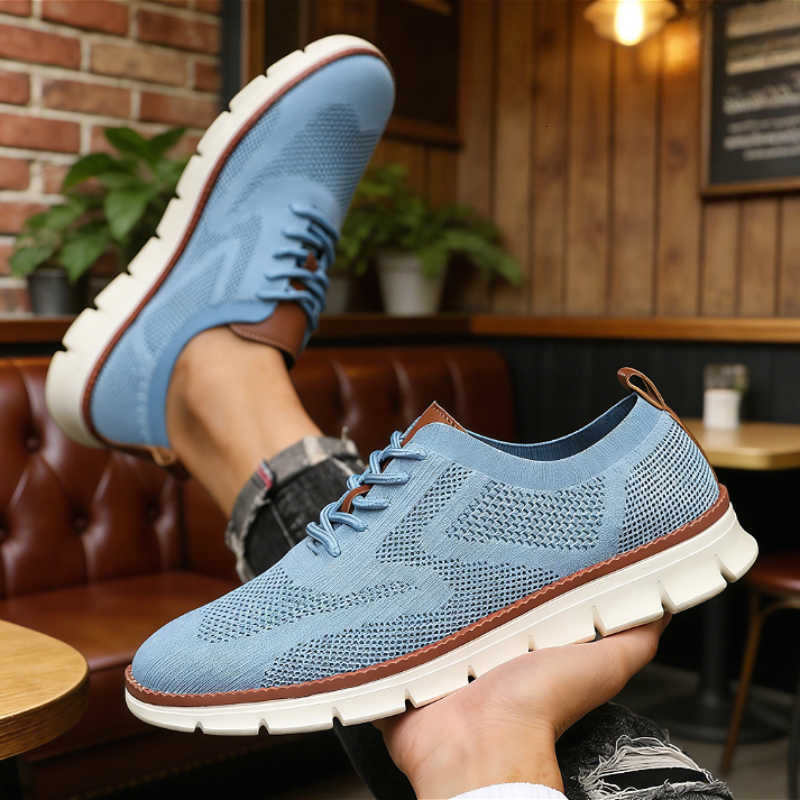 Casual Shoes Outdoor Men Causal Sneakers Lightweight Breathable Mesh Soft Sold Walking Shoes Comfortable Shock-absorbing Trendy Shoes for Men D26092