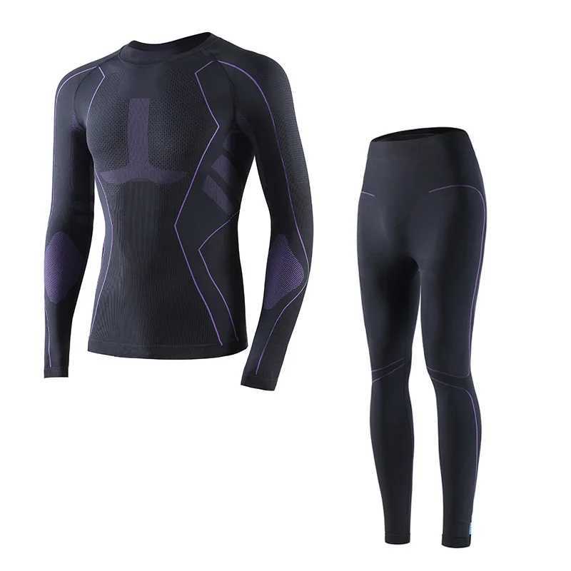 Winter Thermal Base Layer Set for Skiing Men Women's Quick-Dry Compression Wear Moisture-Wicking Warm Cycling Sport Underwear R260921