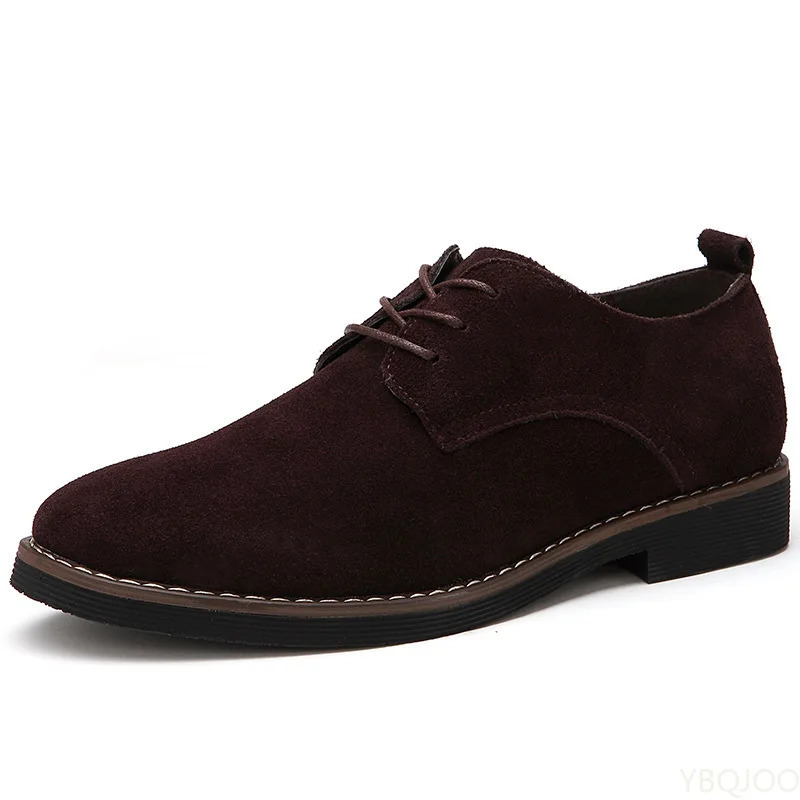 Plus Size 38-48 Oxford Men Shoes PU Suede Leather Spring Autumn Casual Men Leather Shoes Male Dress Shoes 260922
