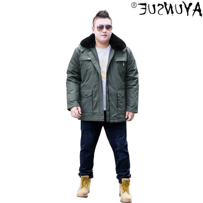 White Men's Down Parkas AYUNSUE Duck Down Jacket Men Clothing Winter Coat Thick Parkas Warm 5XL 8XL Large Size Mens Jackets Ropa Hombre LXR601