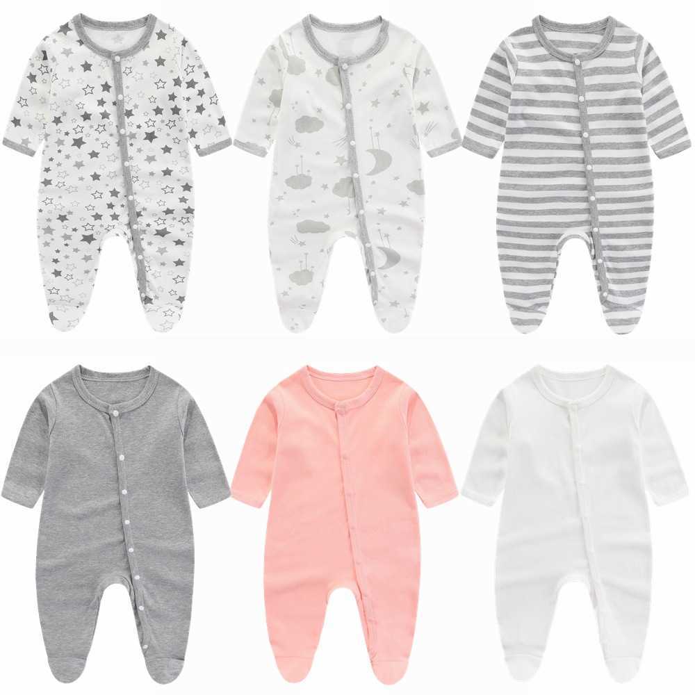 Newborn Baby Clothes Pure Cotton Pajamas Romper Crawling Suit Spring Autumn Monk Summer Jumpsuit Q260919