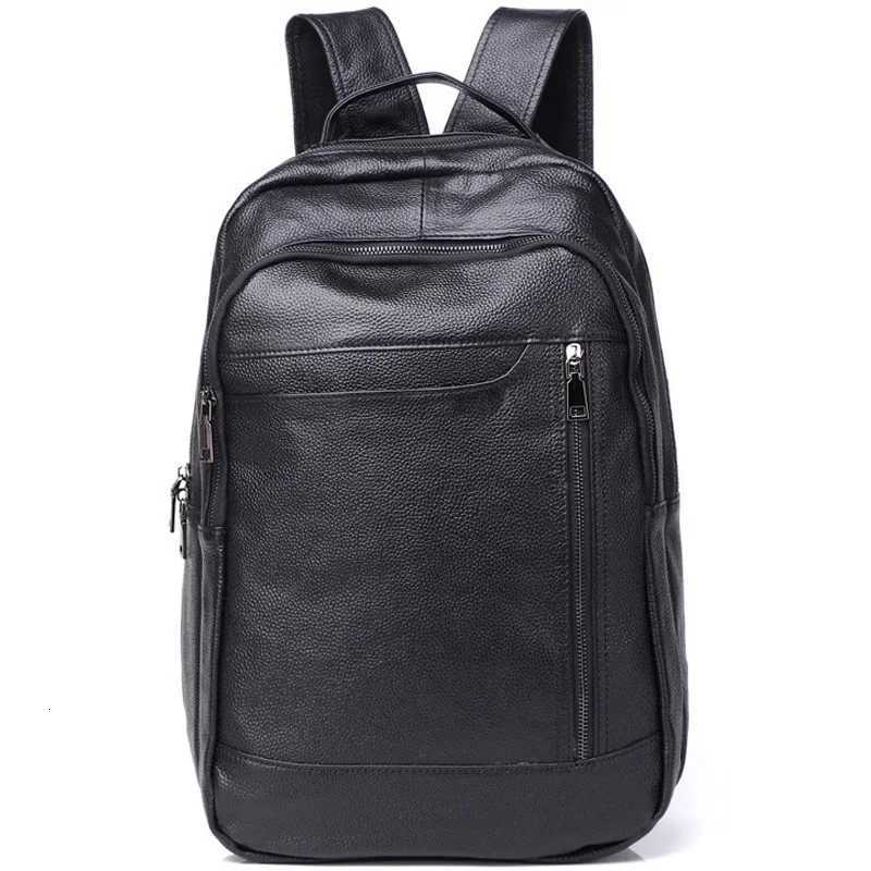 Style Zency Genuine Leather Backpack Soft Backpack Large Capacity Casual Rucksack Office Work Business Commuter Bag Travel Casual Knapsack H2609221