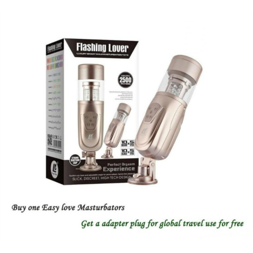 Easy Love Telescopic Flashing Lover Smart Masturbator Automatic Sexmachinerotating Retractable Electric Male Masturbators Adult264.D6