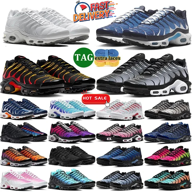 tn tn plus tnss designer running shoes sneakers mens trainers tns Triple Black White Hyper Blue navy Tennis Breathable women men outdoor sports snea