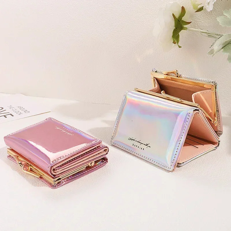 Women Wallets Female PU Leather Purses Short Hasp Purse for Small Money Bag Coin Card Holder Clutch Drop 260922
