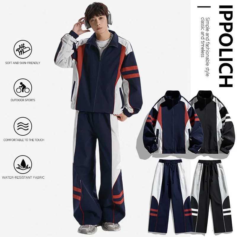 Tracksuits Sweatshirt Set Men's Fashion Sports Man Sets Running Sweatshirt+Sweatpants Sets Men's 2 Pieces Sets Tracksuits Male Casual Spor