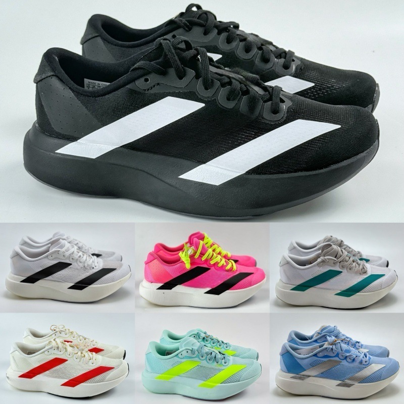 Unisex Thick Sole Mesh Running Shoes Men Women Side Striped Lightweight Athletic Sneakers Non Slip Shock Absorbing Training Sport Footwear Multiple