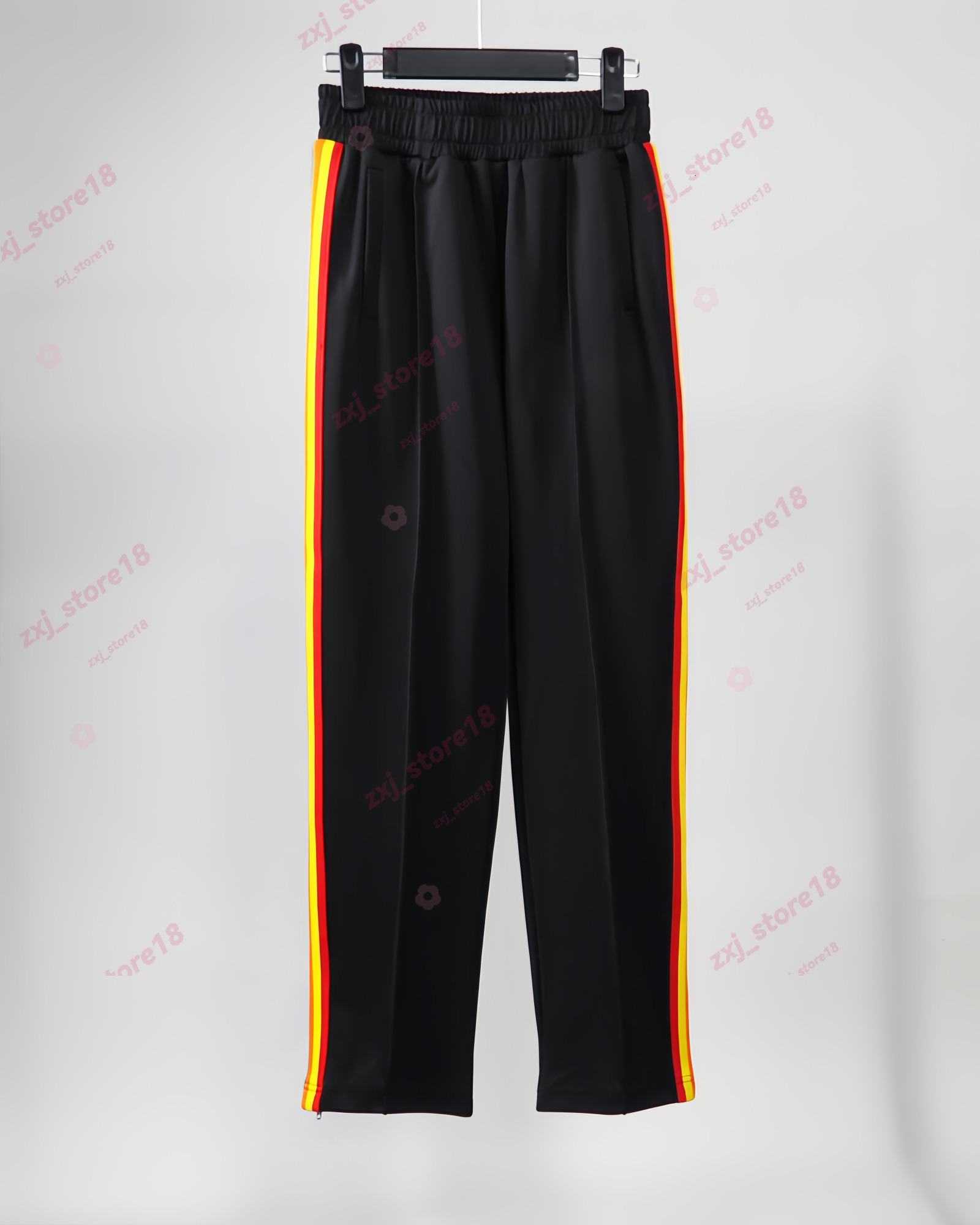 Casual Athletic Matching Palm Angletracksuit Hoodie Zip Up Striped Elastic Waist Straight Sweat Pants Fit Mens Outdoor Workout Walking Daily Street