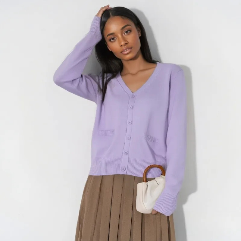 Casual College Style Outerwear Female Spring Autumn Solid Color Sweater Cardigan Women Long Sleeved Knitted Cardigans Mujer 260921
