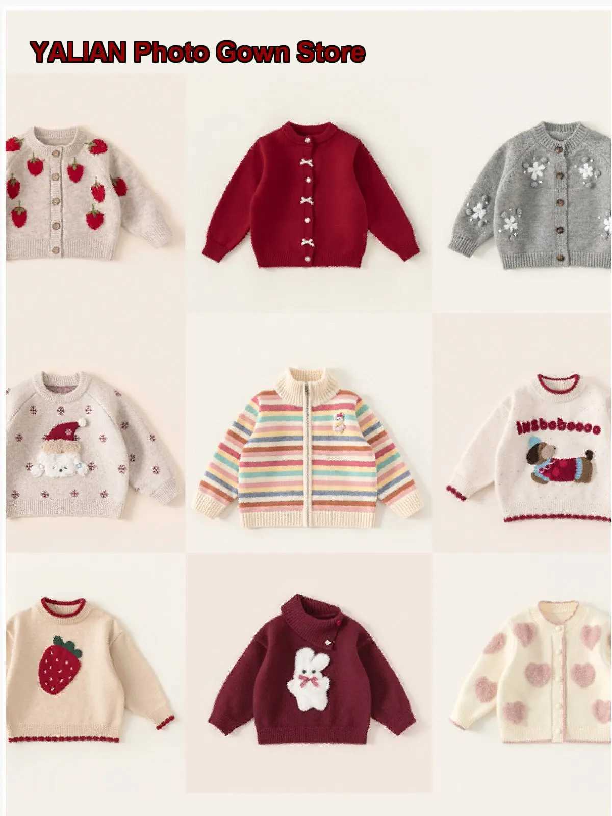 Autumn Pullover Kids Knit Collection Winter Girls Christmas New Year Sweaters C260921