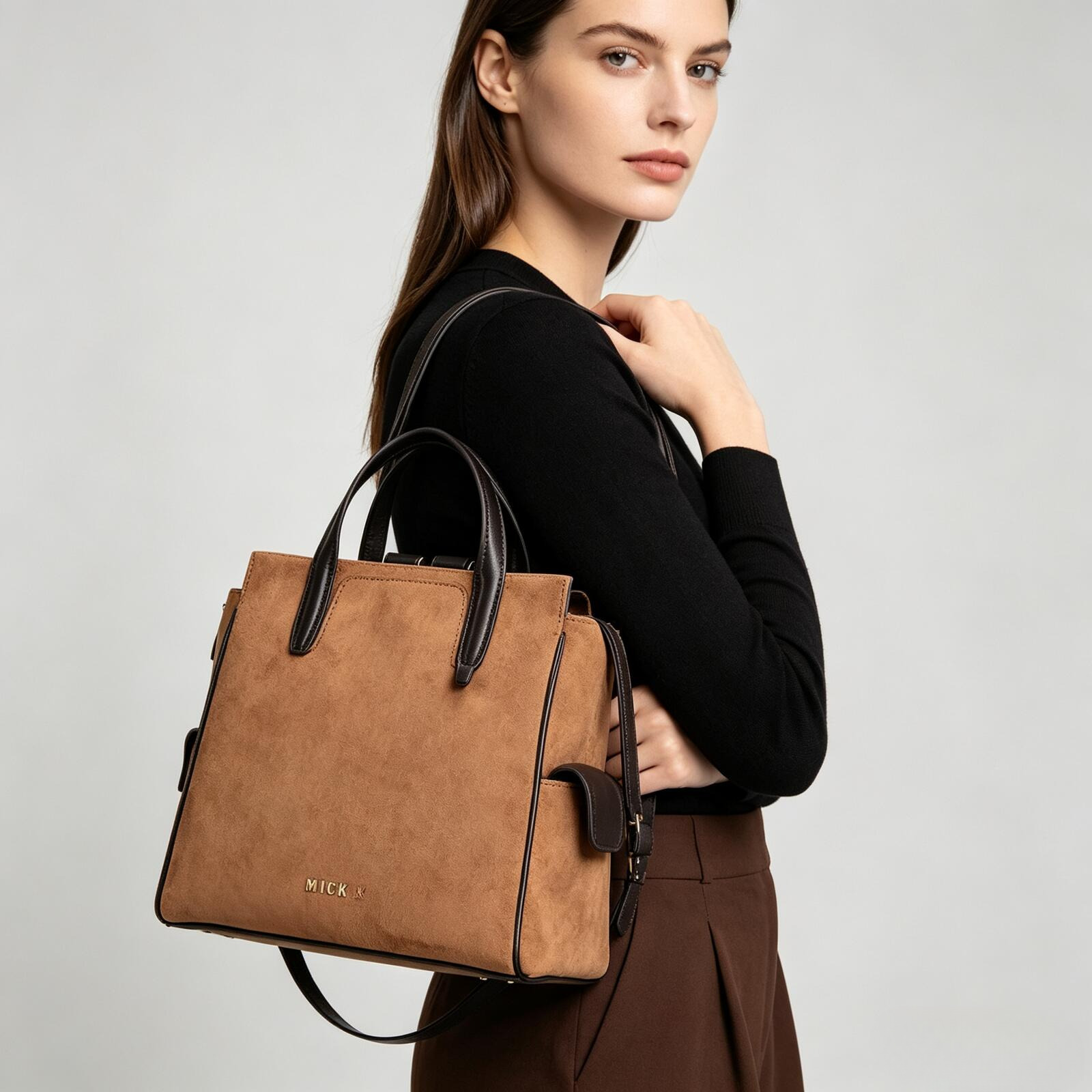 designer bag women's 2026 new high end niche large capacity suede backpack handbag Designer Bags 2026 Trends aa1